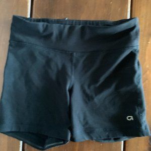 Girls Black Tight Volleyball Shorts